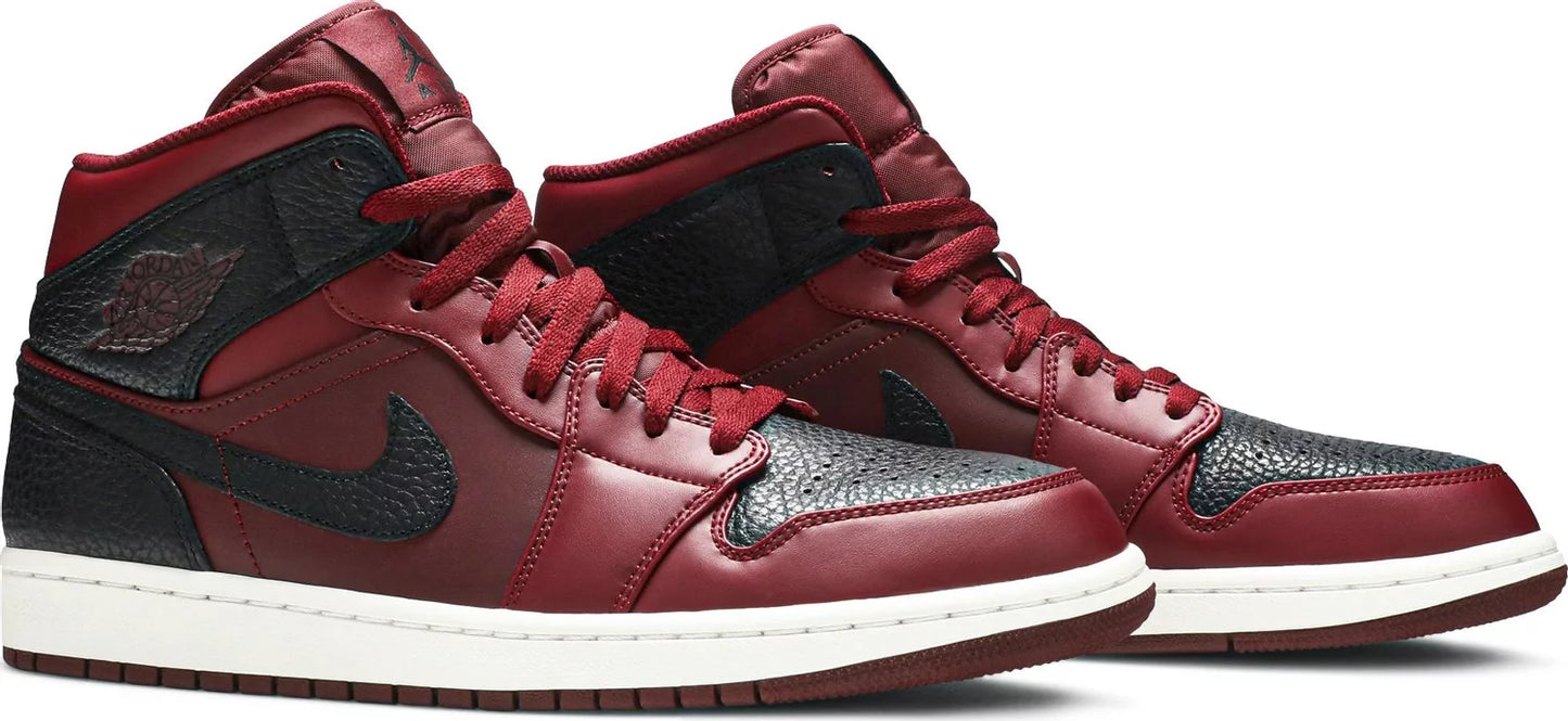 Air Jordan 1 Mid Team Red Black Air Jordan