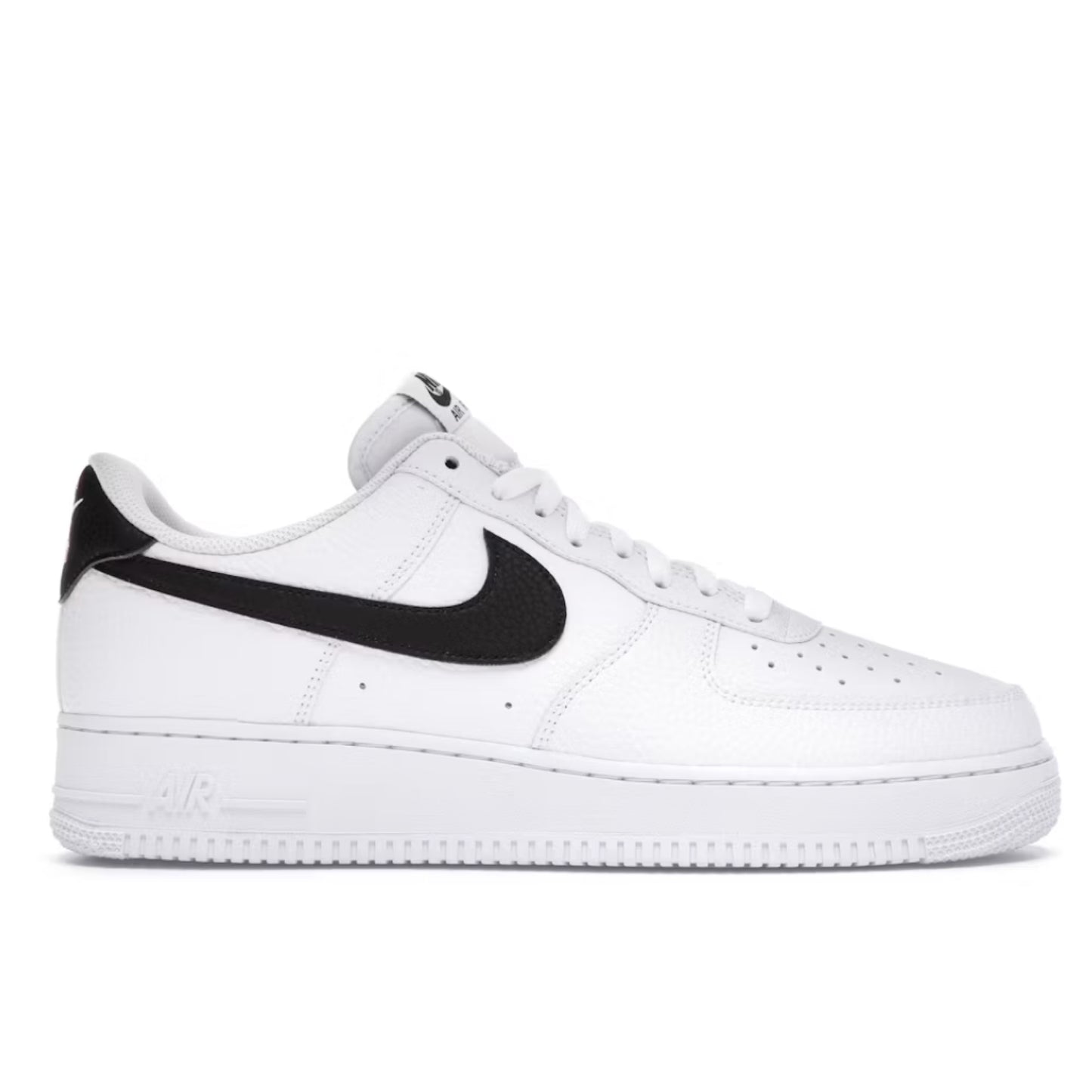 Nike Air Force 1 Low '07 White Black Pebbled Leather