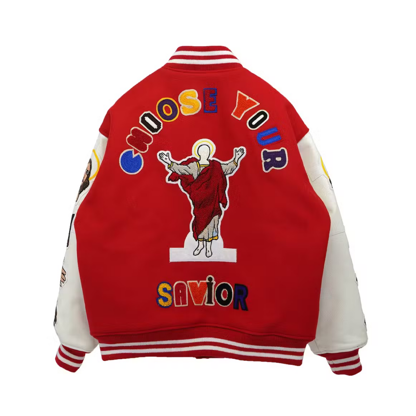 Saint Michael x Denim Tears Stadium Jacket Red Denim Tears
