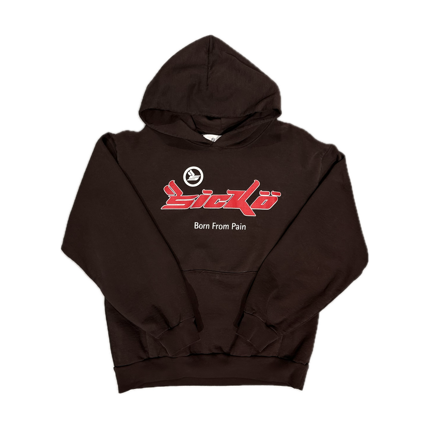 Sicko Pain Hoodie Brown/Red Sicko