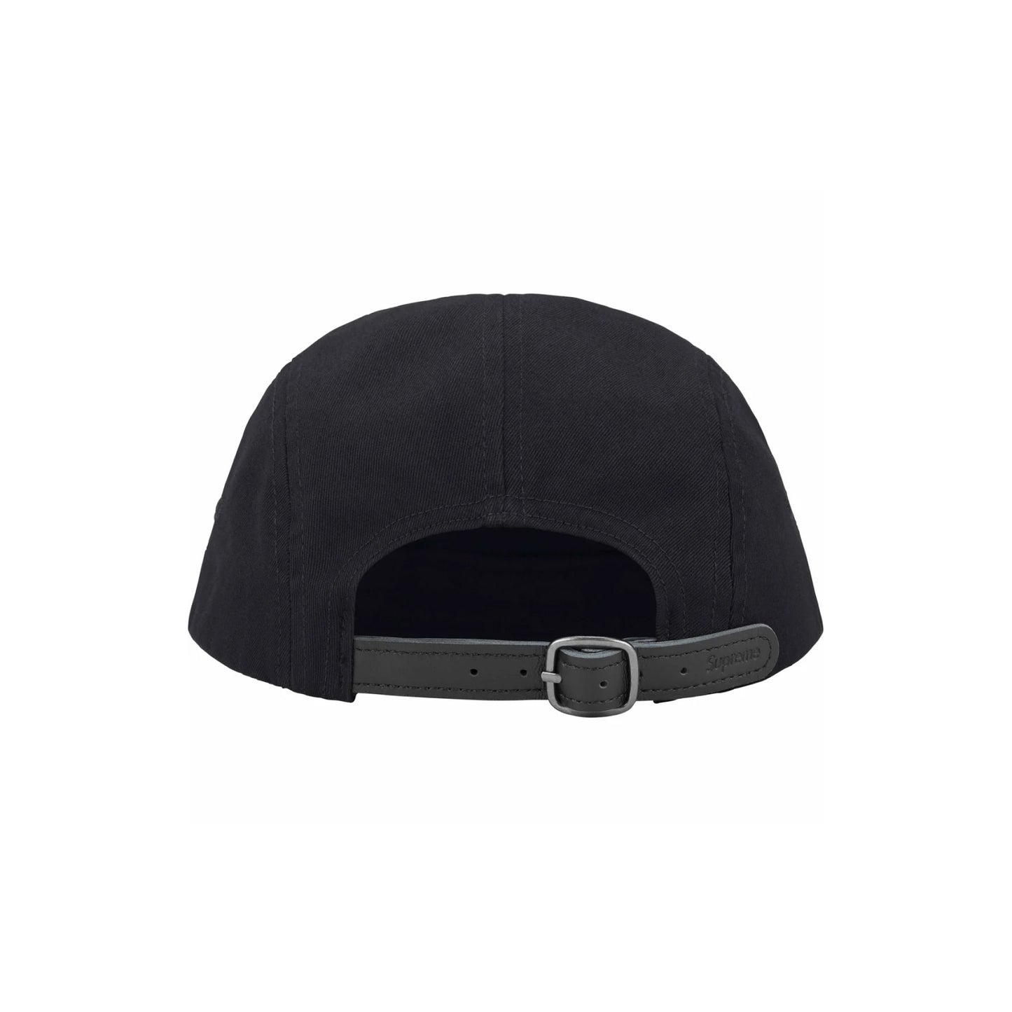 Supreme Washed Chino Twill Camp Cap (SS24) Black Supreme