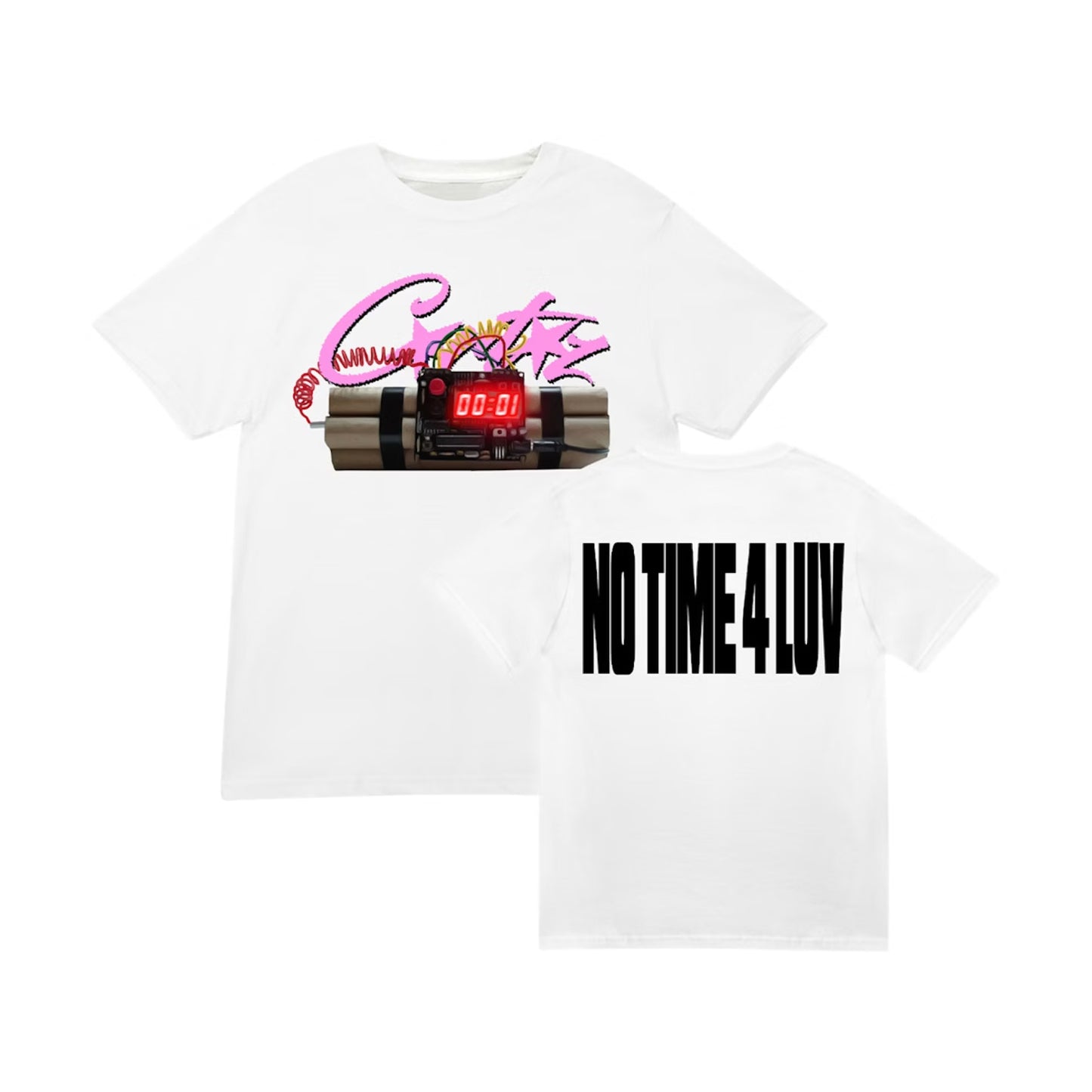 Corteiz No Time 4 Luv Tee White