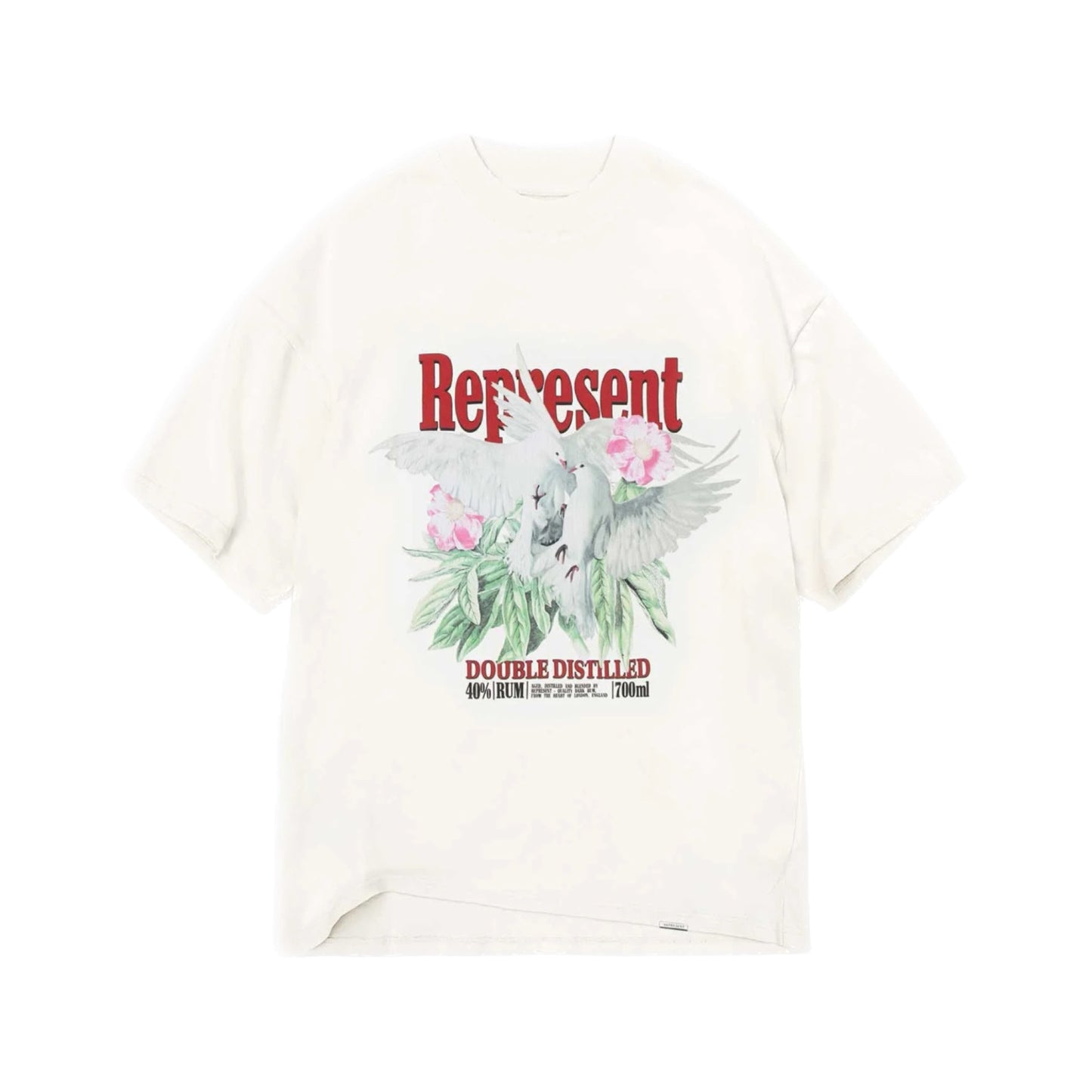 Represent Double Distilled Tee White Represent