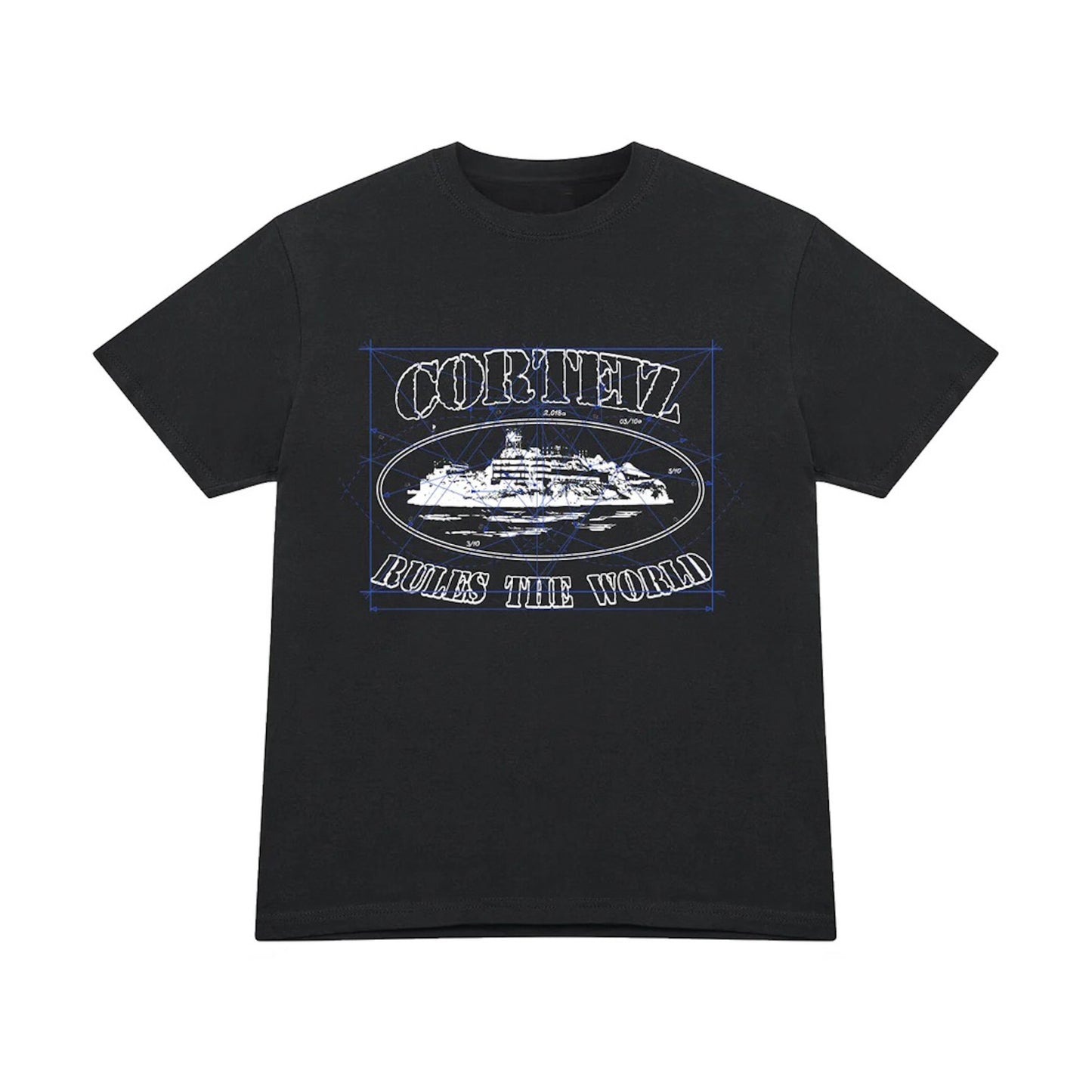 Corteiz Math Alcatraz Tee Black Corteiz