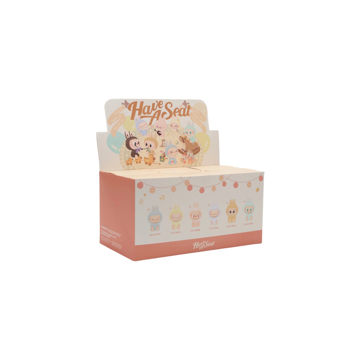 Pop Mart Labubu The Monsters Have a Seat Vinyl Plush Sealed Case (6 Blind Box)