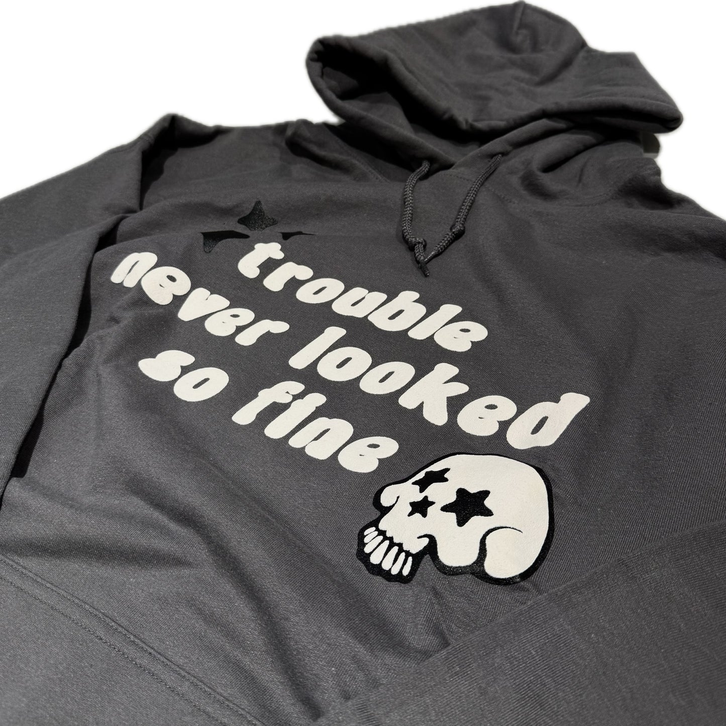 Nina Janova Comfy Club Puff Hoodie Grey