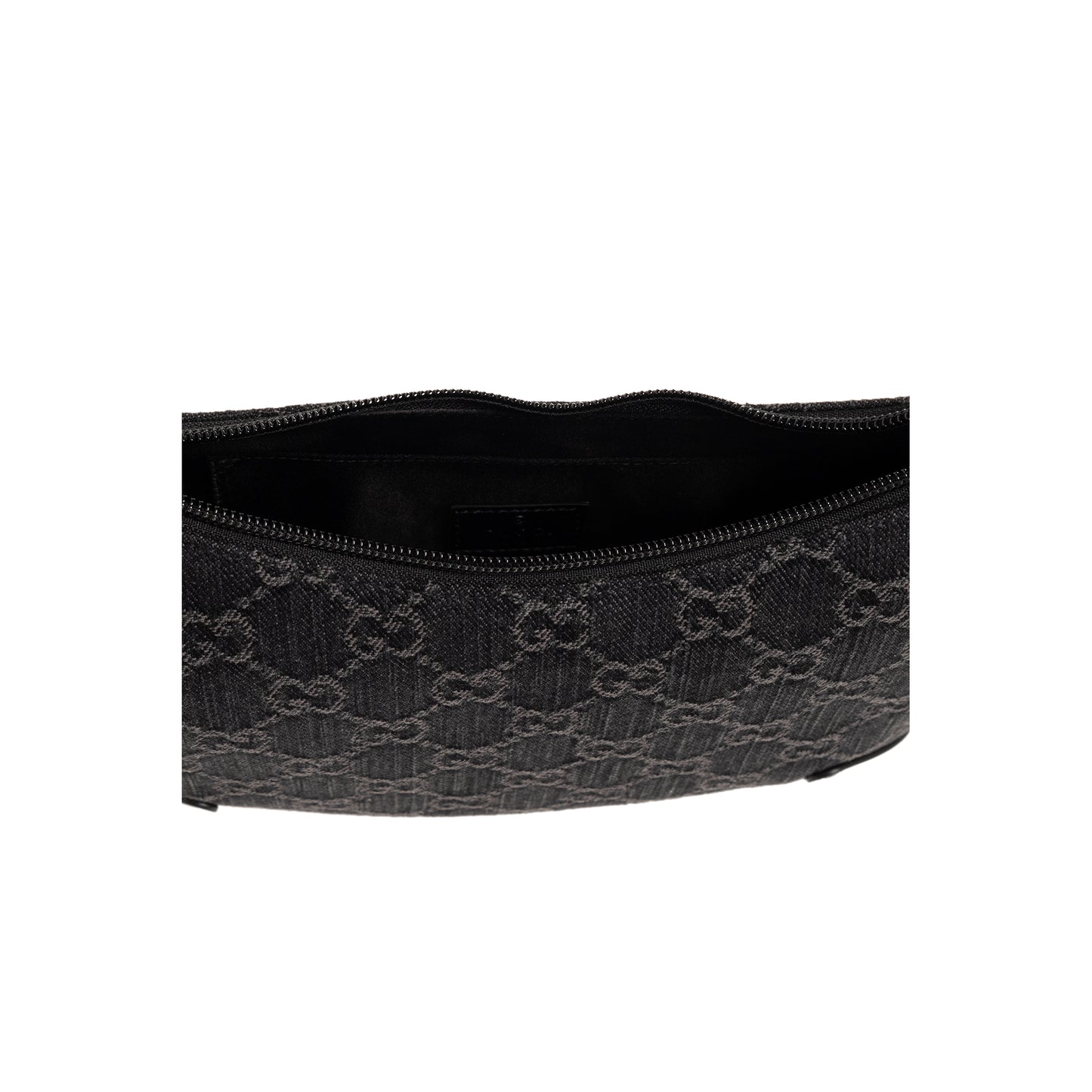 Gucci Horsebit Monogrammed Denim Shoulder Bag