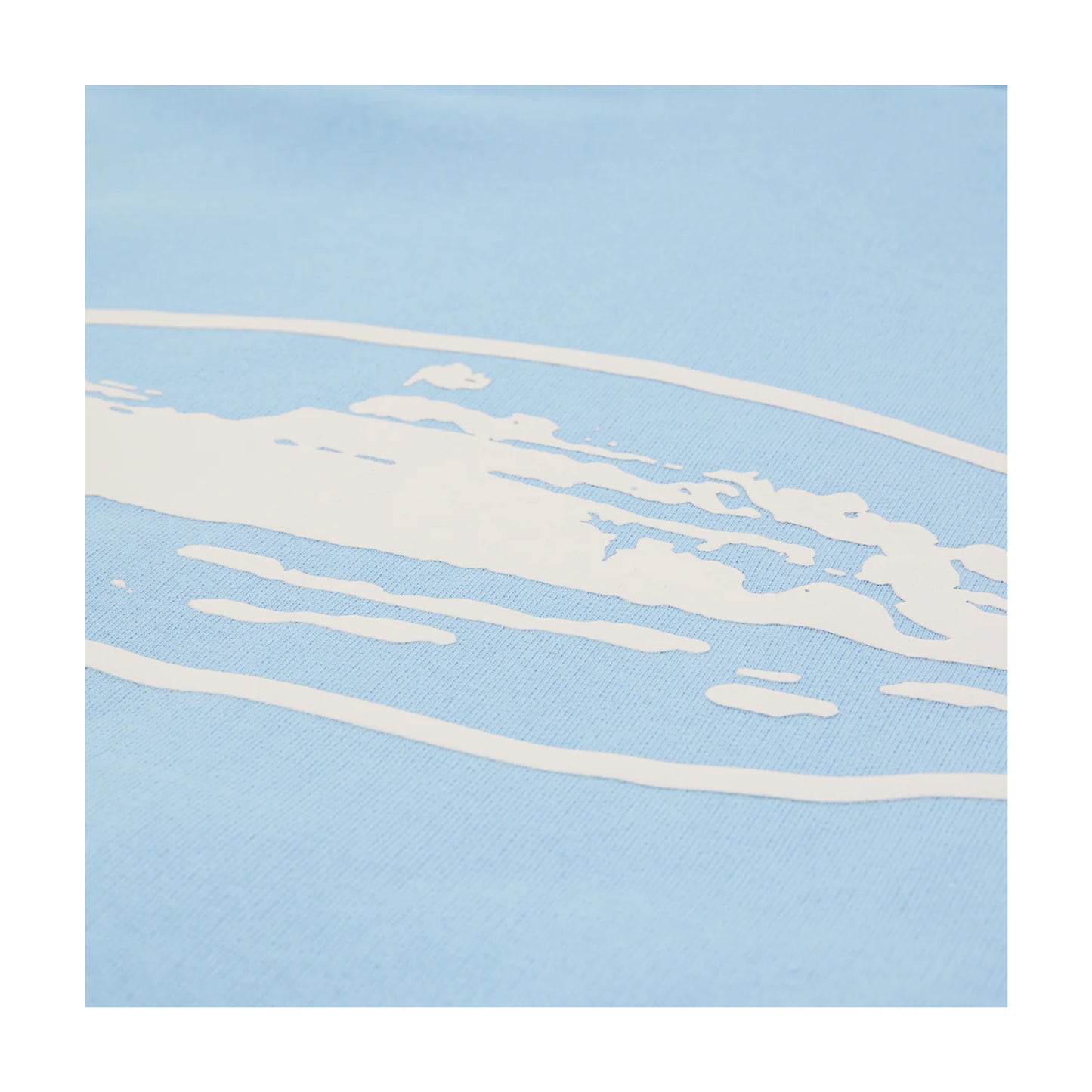 Corteiz Island Puff Print Zip Hoodie Baby Blue
