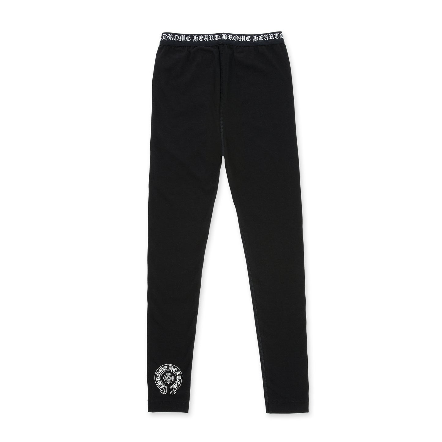 Chrome Hearts Calf Horse Logo Leggings Black