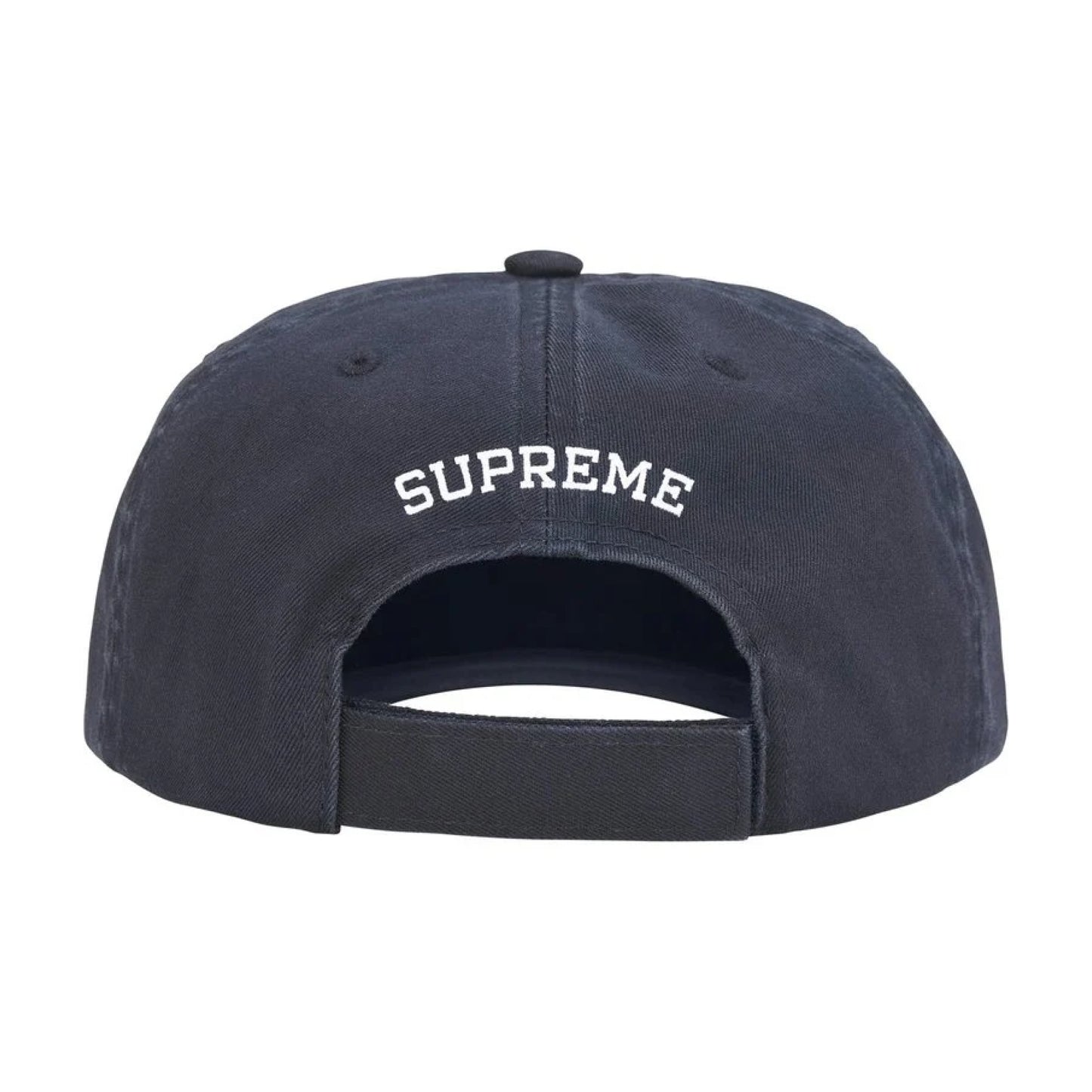 Supreme Embroidered Money Logo 6-Panel Navy