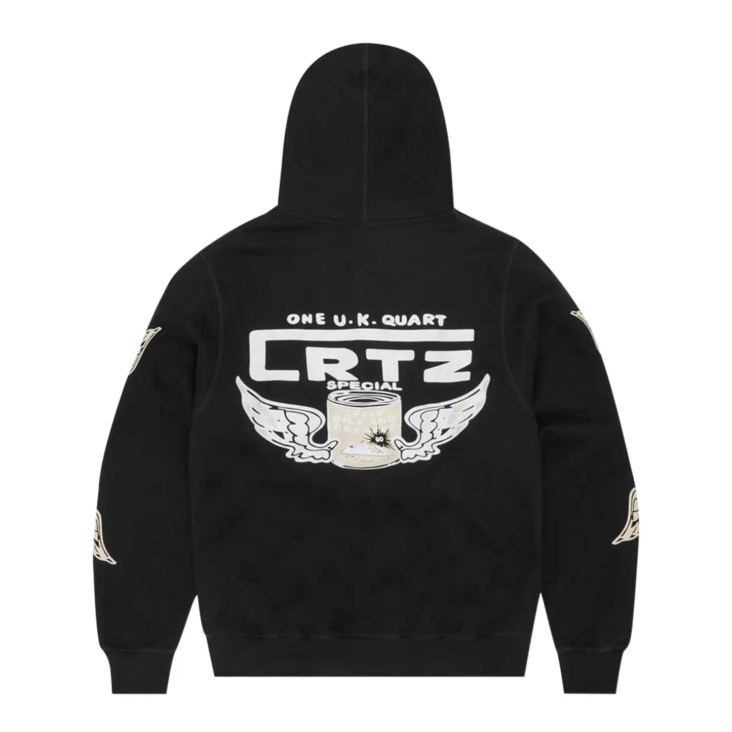 Corteiz Gasolina Double Zip Hoodie Black