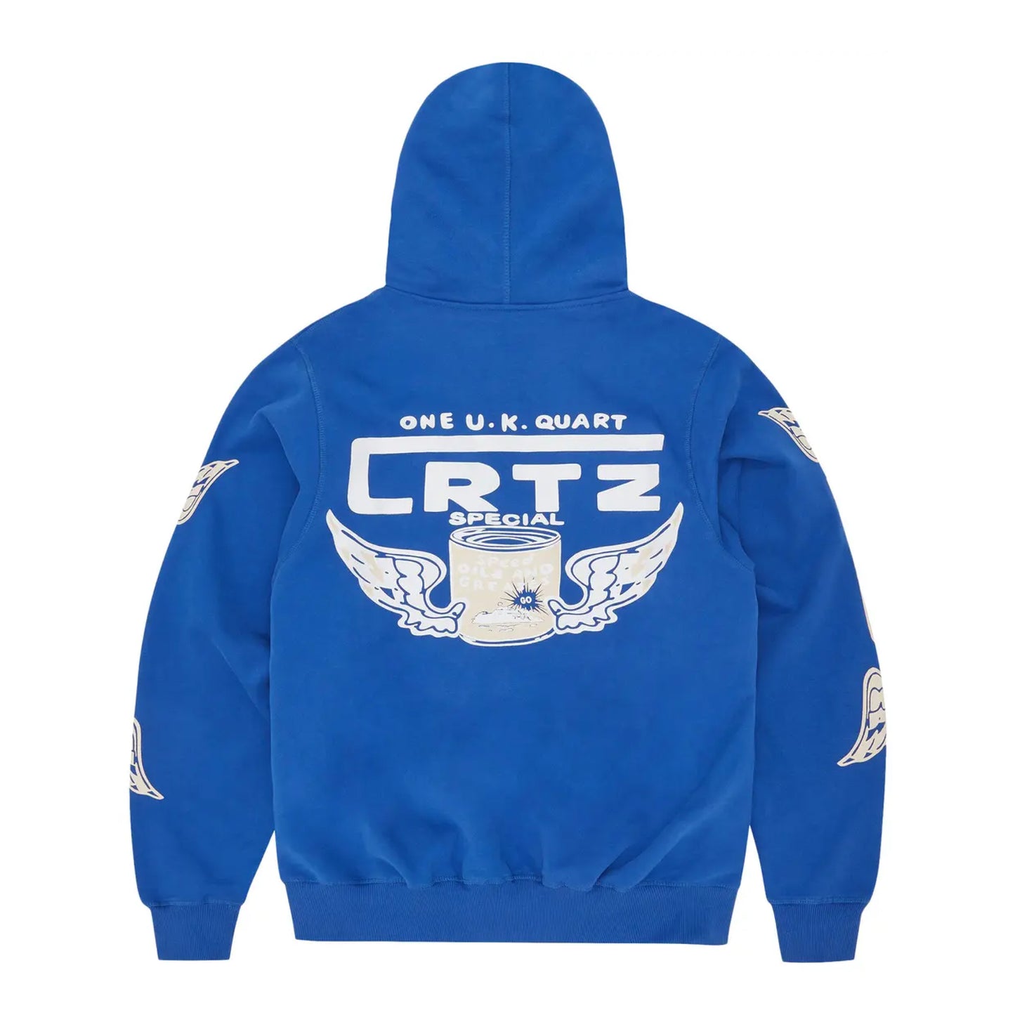 Corteiz Gasolina Double Zip Hoodie Royal Blue