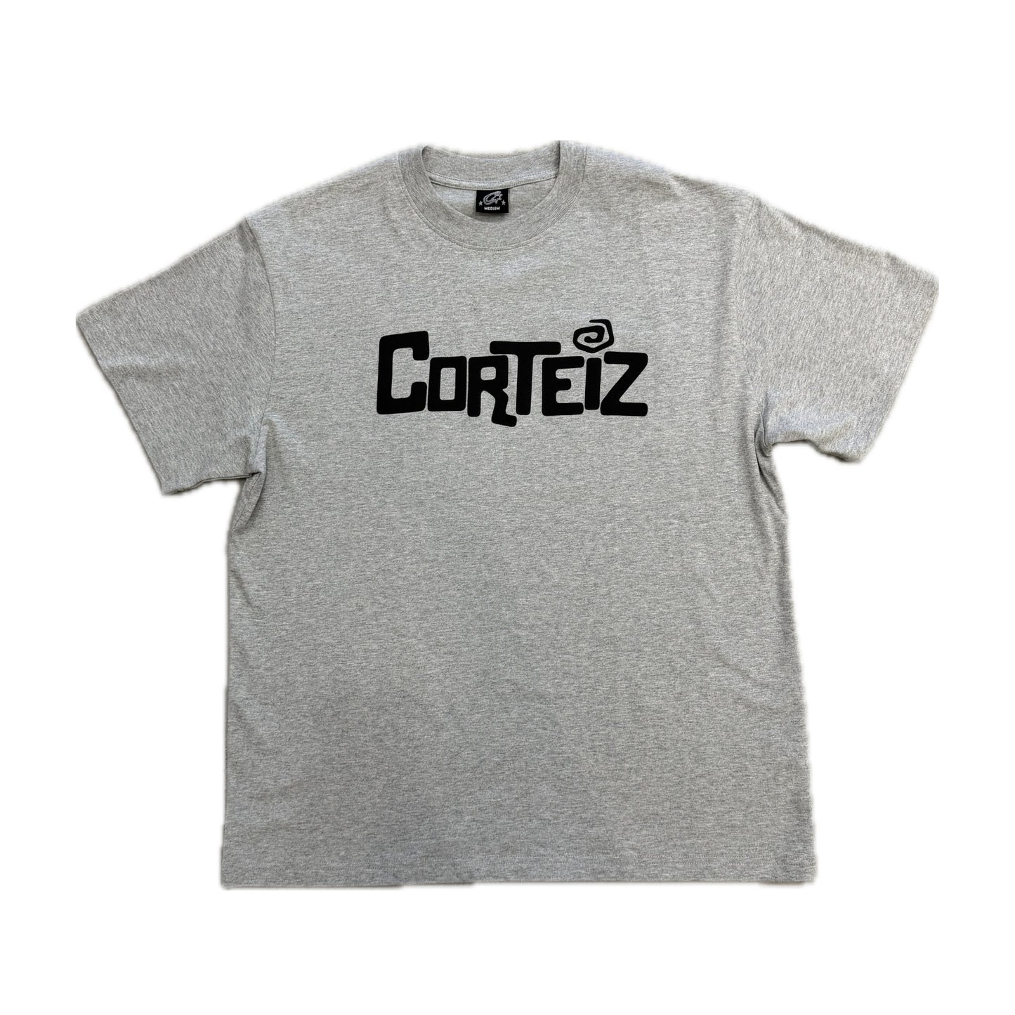 Corteiz Cartoon Logo Tee Grey