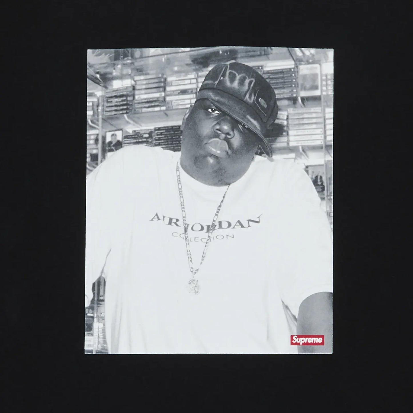 Supreme x Jordan Biggie Short-Sleeve Tee Black