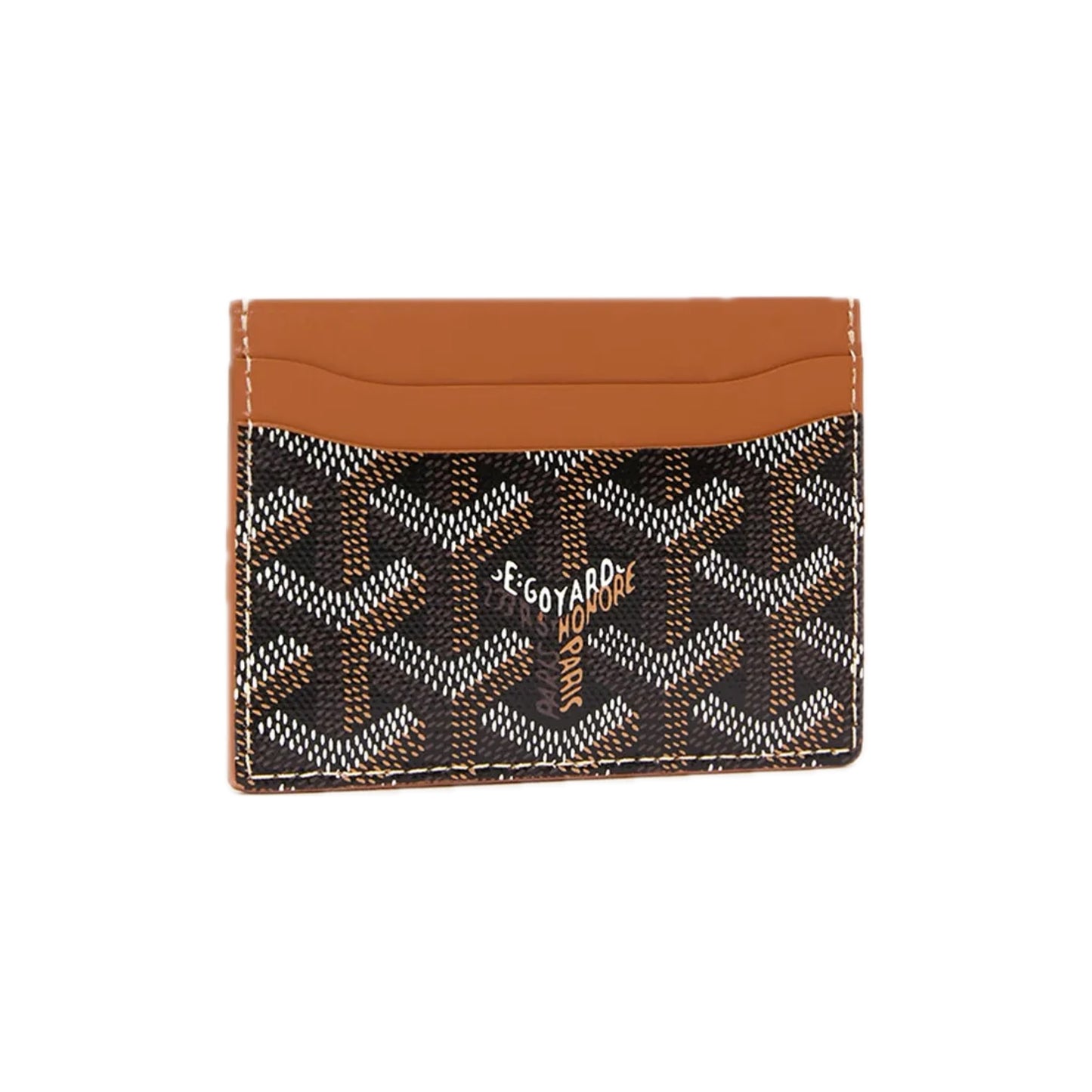 Goyard Card Holder Saint Sulpice Black & Tan