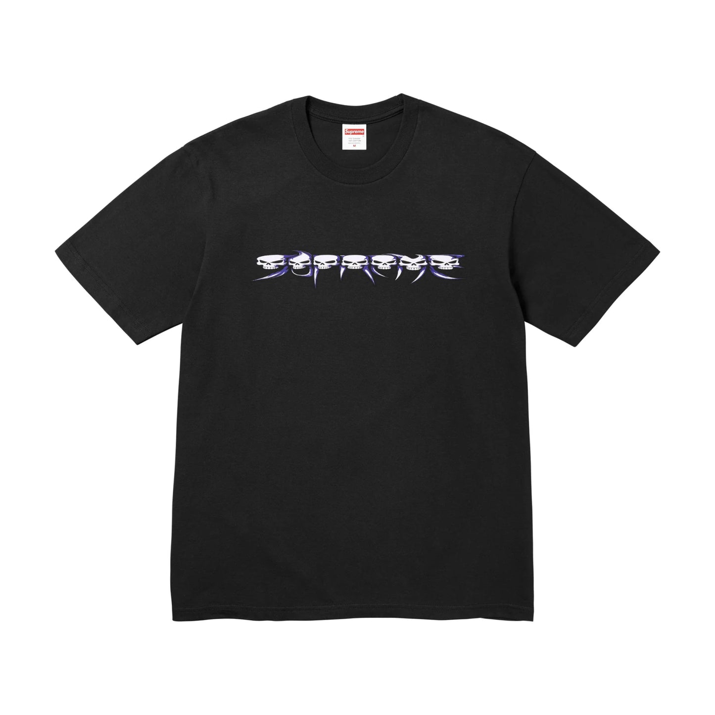 Supreme Skulls Spellout Tee Black