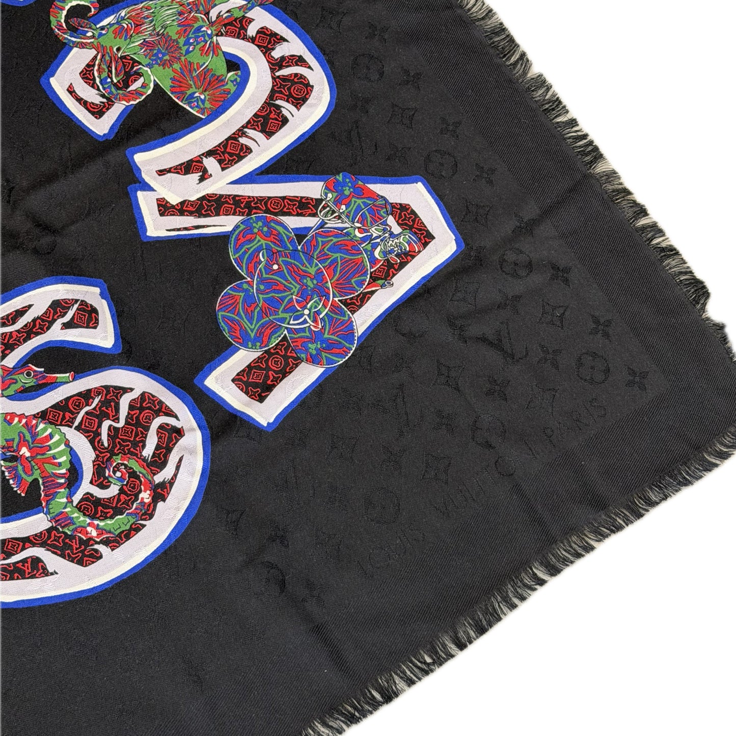 Louis Vuitton Square Animal Monogram Scarf