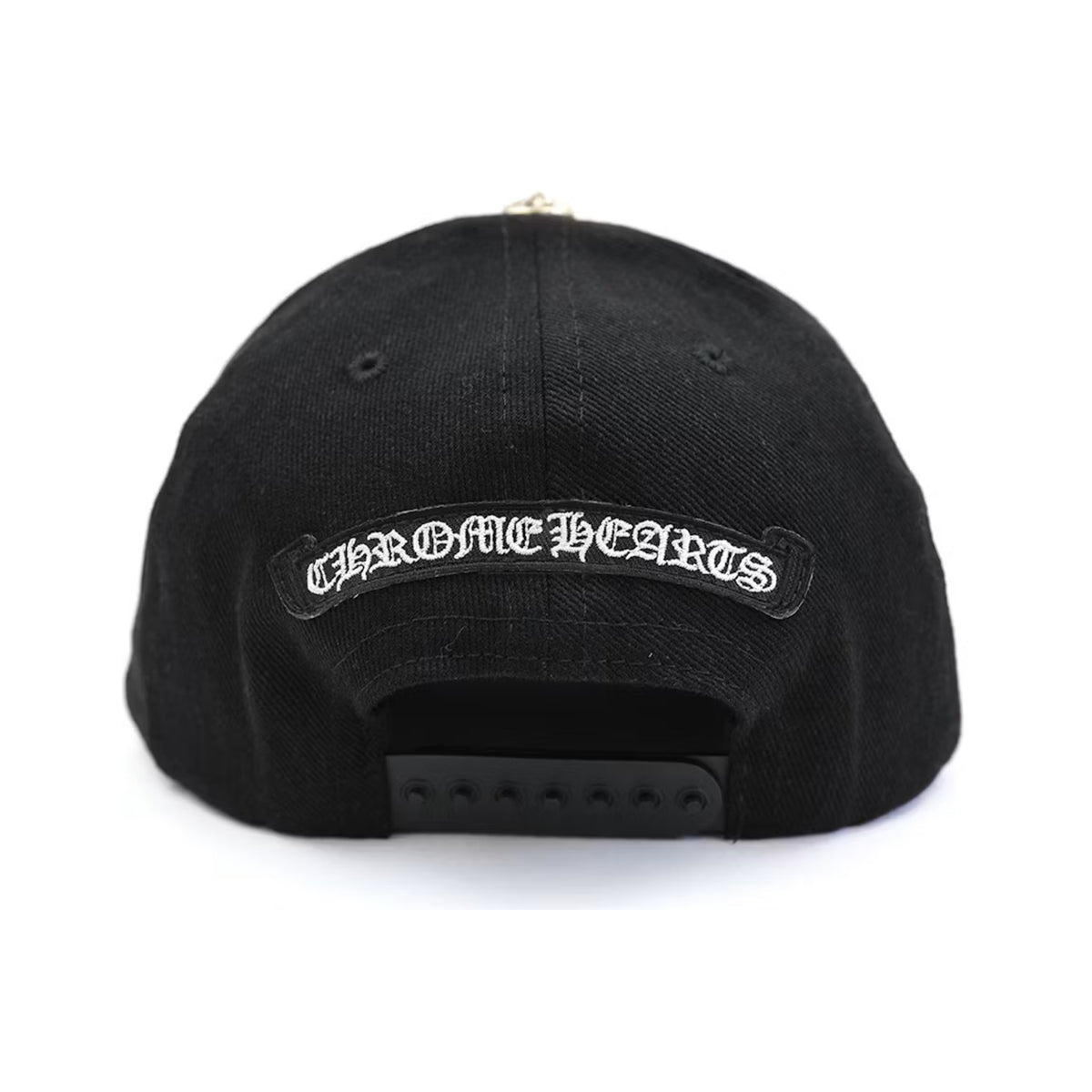 Chrome Hearts Embroided Horseshoe Denim Baseball Hat Black