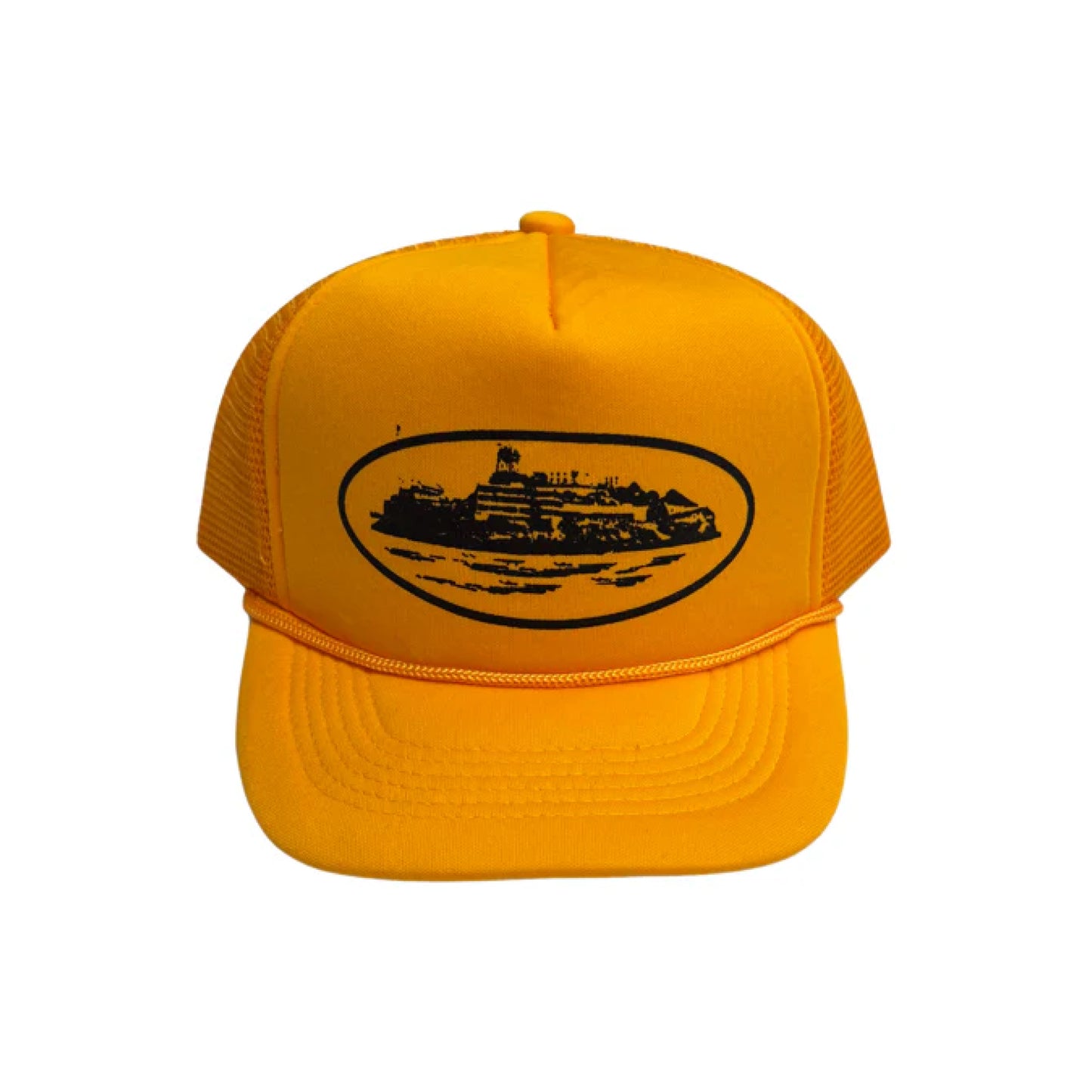 Corteiz Alcatraz Trucker Cap Yellow