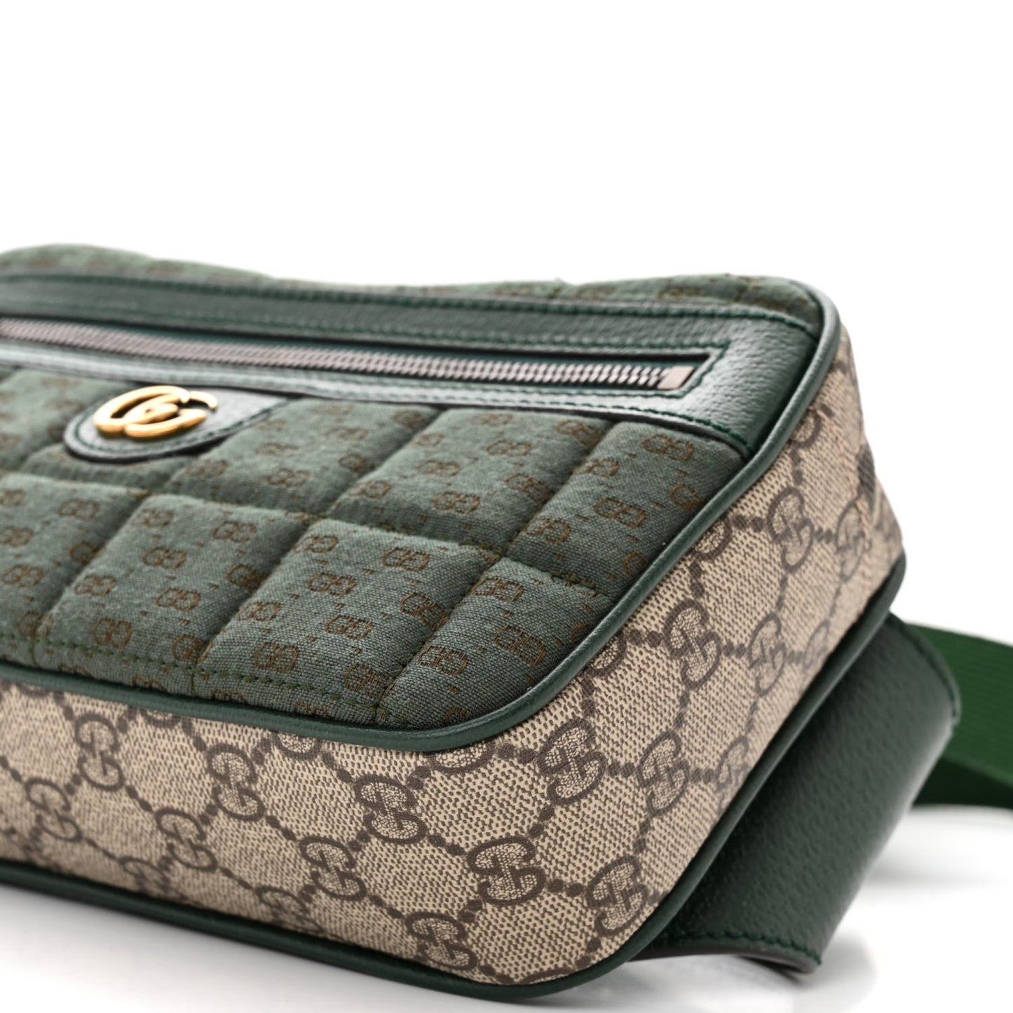 Gucci Monogram GG Mignon Textured Dollar Calfskin Belt Bag