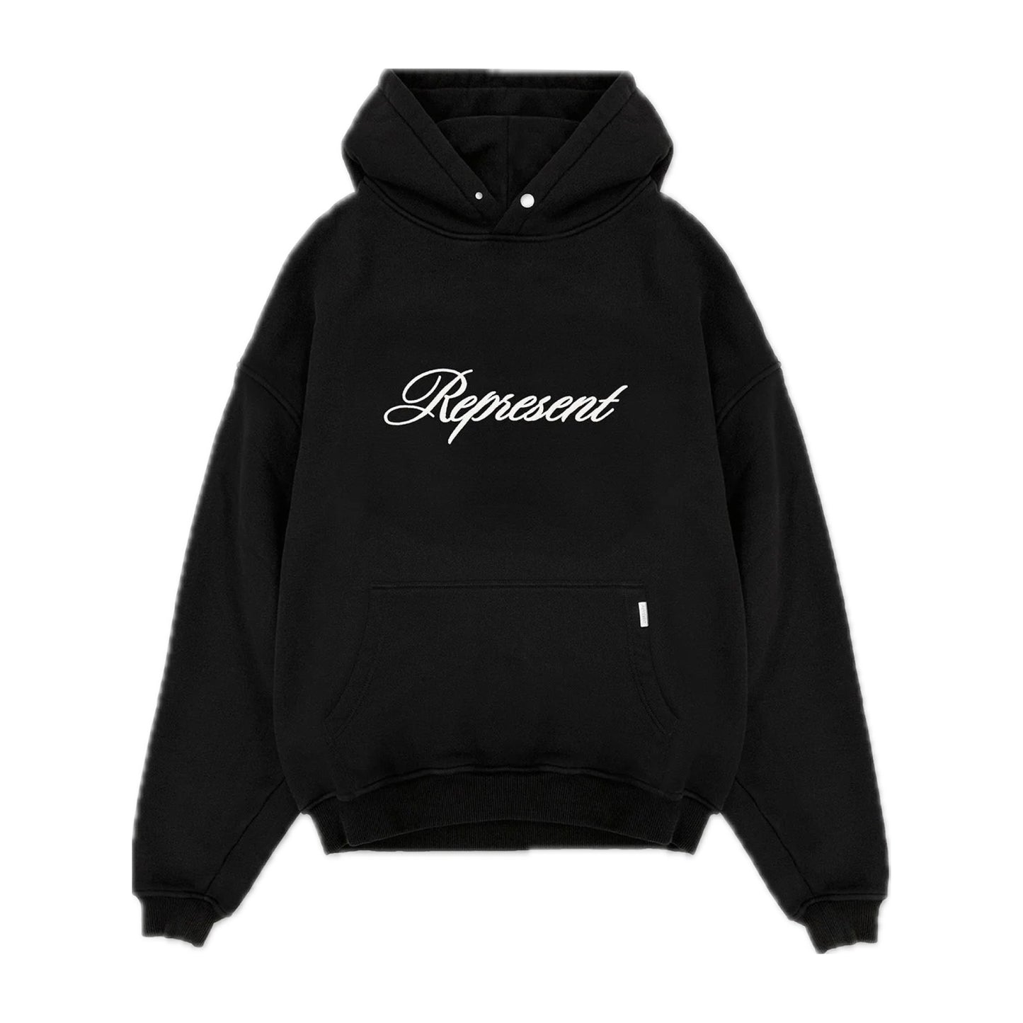 Represent Script Hoodie Black