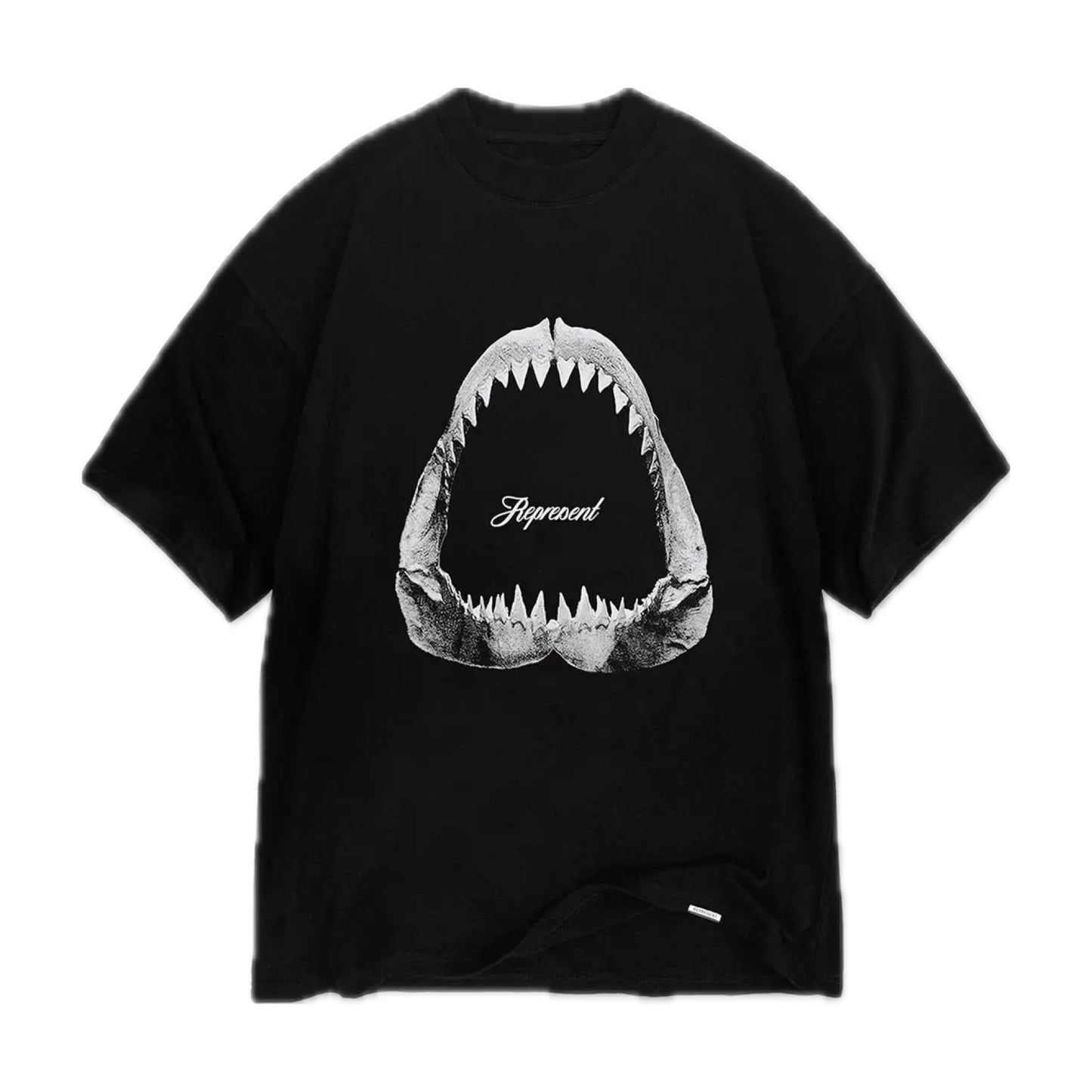 Represent Shark Jaws Tee Black