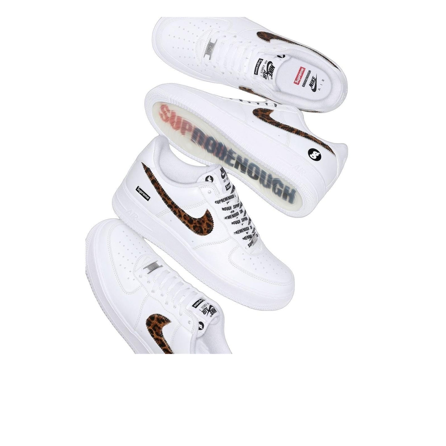 Nike Air Force 1 Low Supreme Schwarz