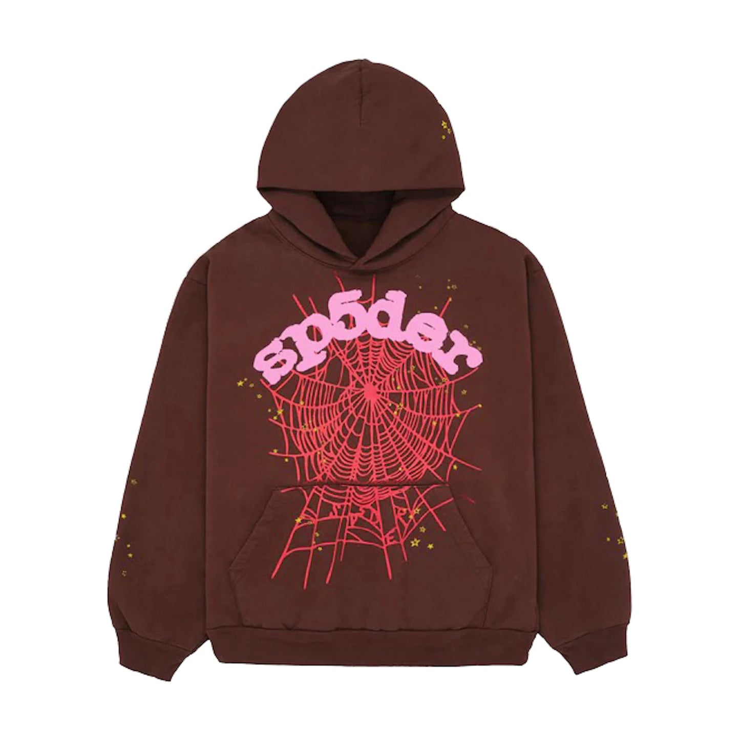 Sp5der Web Hoodie Brown SP5DER