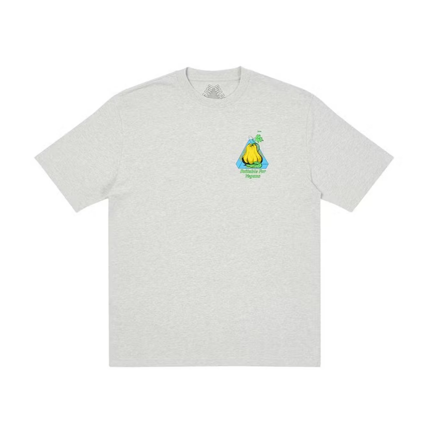Palace Nein Cheese Nein Egg Tee Grey Marl Palace