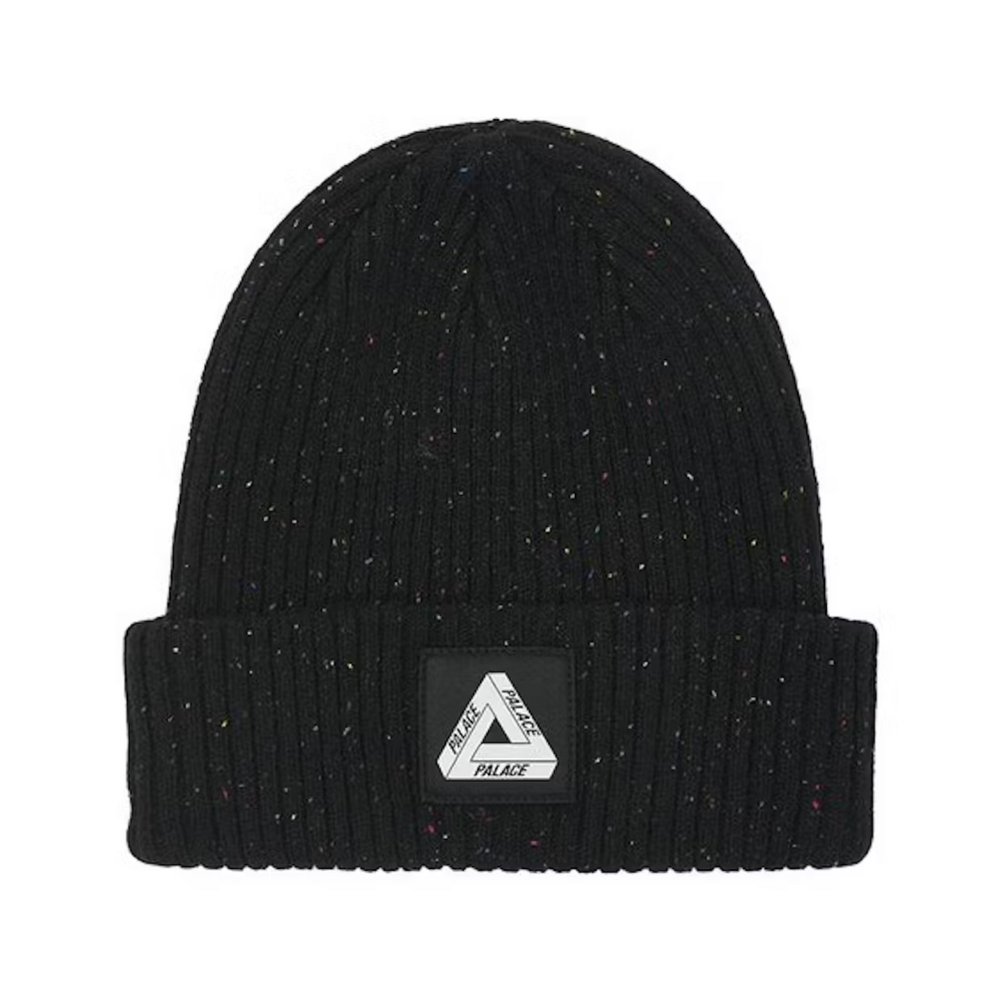 Palace Nepped Tri-Ferg Patch Beanie Black Palace
