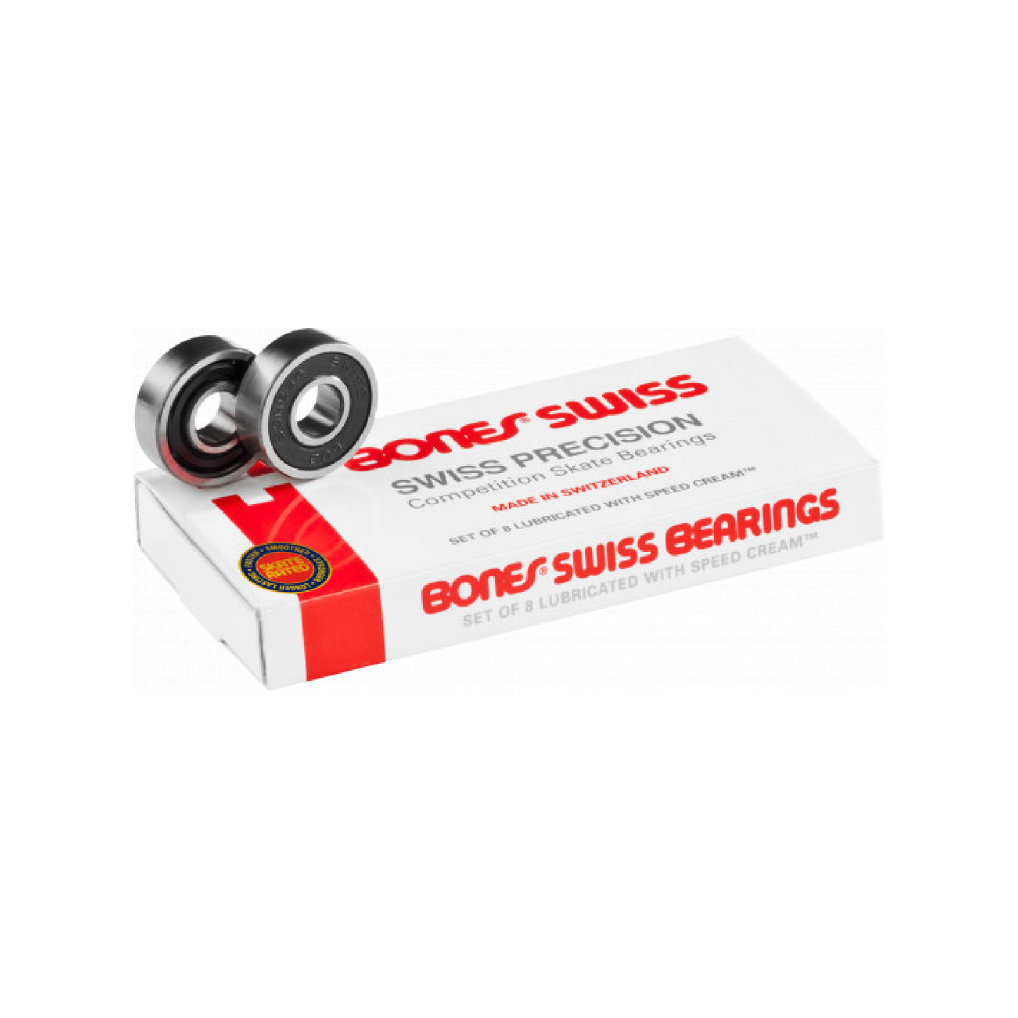 Bones Swiss Skateboard Bearings 8 pack Bones