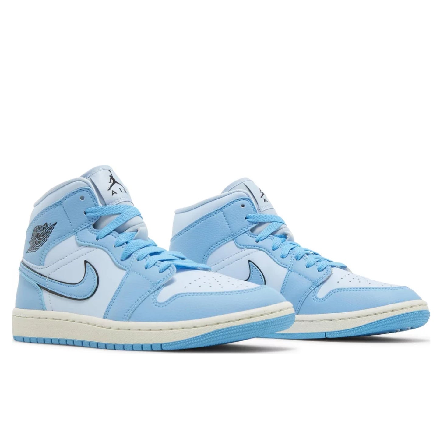Air Jordan 1 Mid Schwarzer Kegel