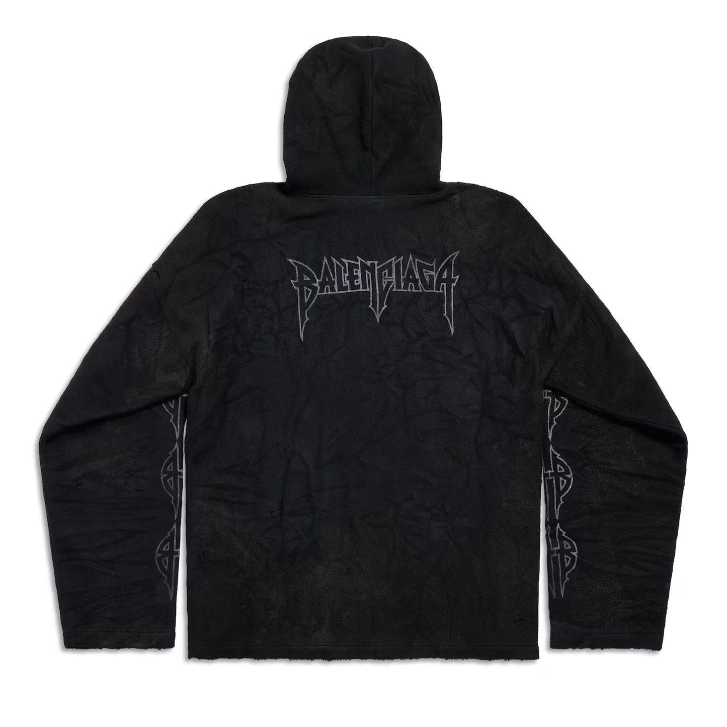 Balenciaga Paris Moon Crinkled Hoodie