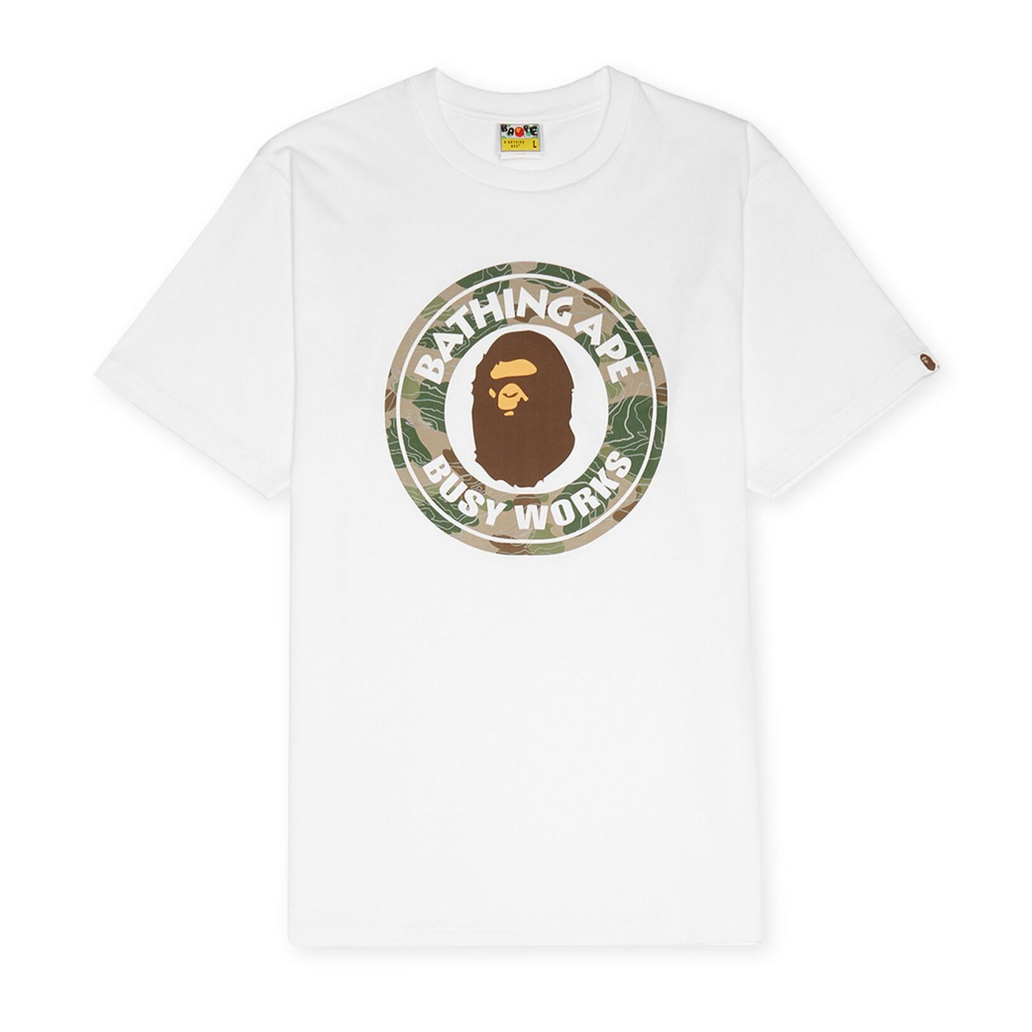 Bape A Bathing Ape Layered Line Camo Busy Works Tee
