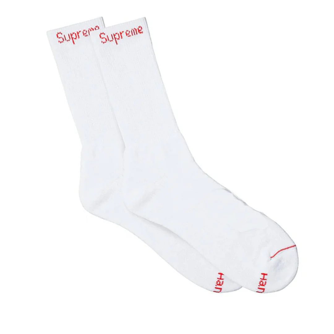 Supreme Hanes Crew Socks Crew Socks White
