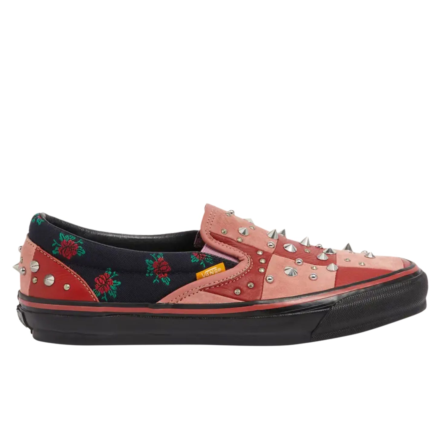 Vans x Gucci OG Classic Slip-On LX Red Pink Patchwork