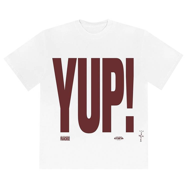 Travis Scott Franchise Promo YUP! T-Shirt White Travis Scott