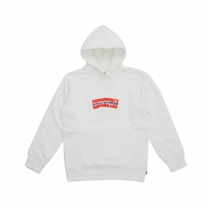 Supreme Comme Des Garcons SHIRT Box Logo Hooded Sweatshirt White Supreme