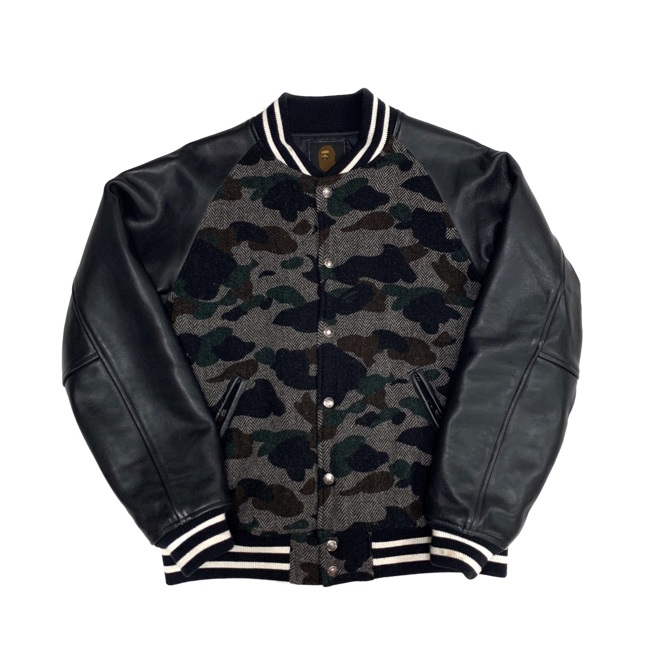 Bape Mr. Bathing Ape 1st Camo Varsity Tweed Jacket Black – CRUIZER