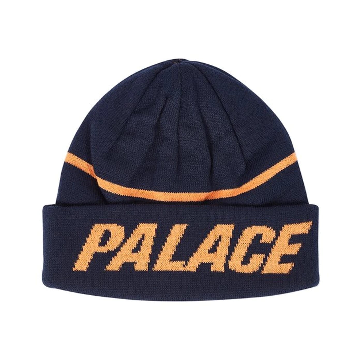 Palace Reversible Beanie Navy/Orange Palace