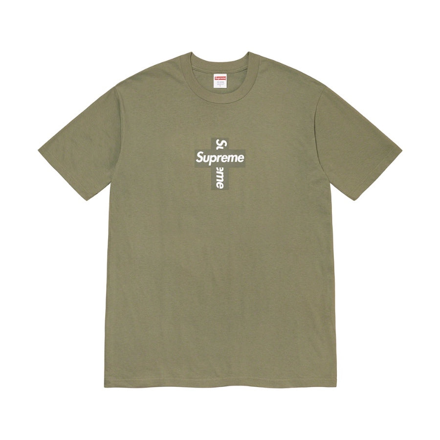 Supreme Cross Box Logo Tee Light Olive Supreme