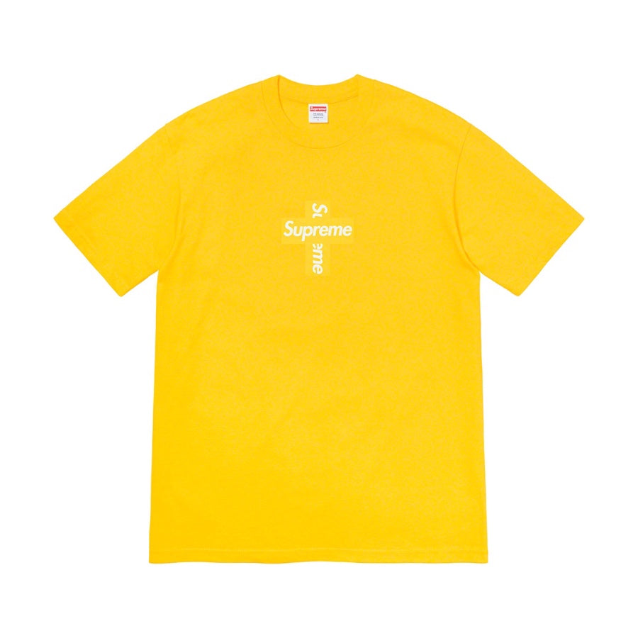 Supreme Cross Box Logo Tee Yellow – CRUIZER