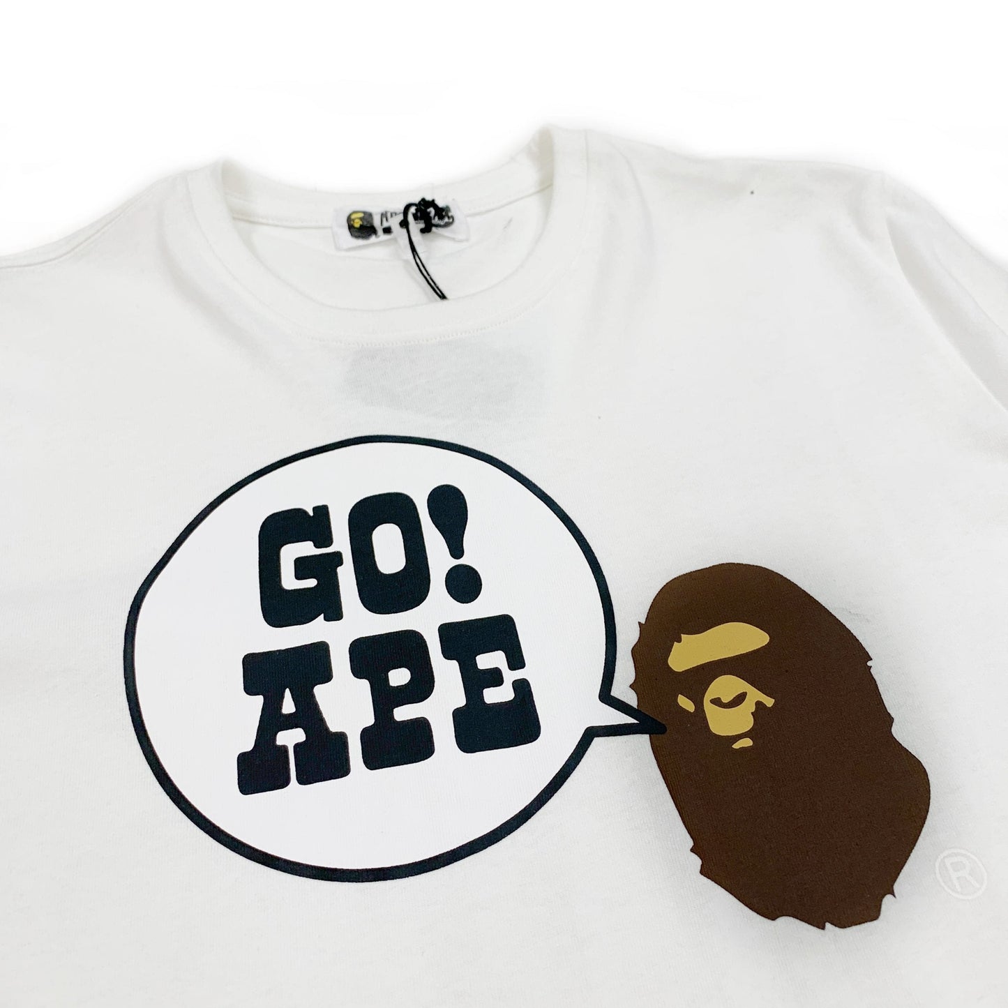Bape Go Ape Tee White Bape