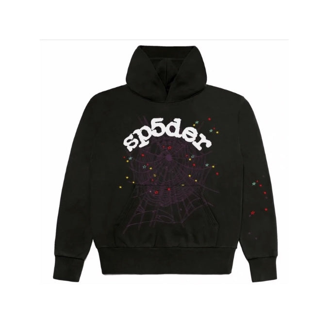 SP5DER Web Suit Hoodie Black SP5DER