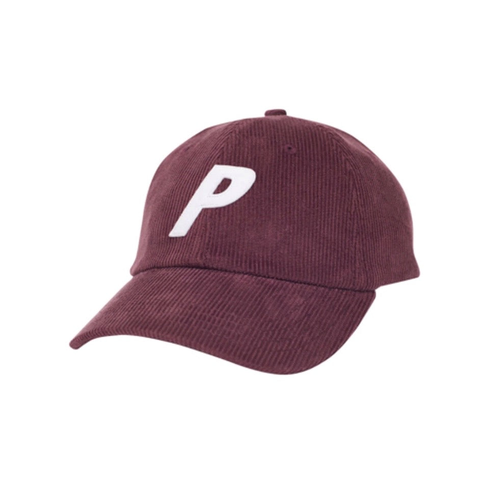 Palace P 6-Panel Cord Burgundy/White Palace