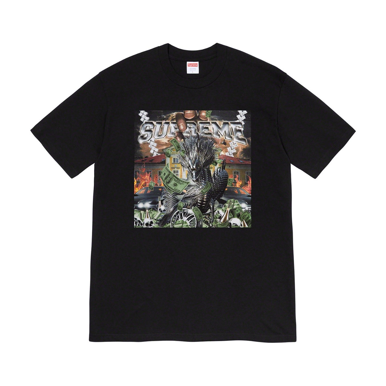 Supreme dragon hot sale tee black