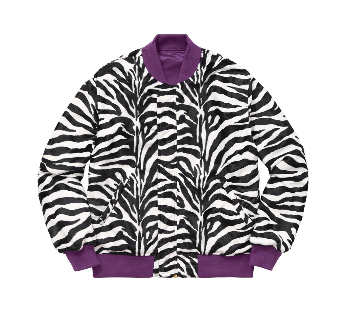 Supreme Contrast Stitch Reversible MA-1 Jacket Purple Supreme