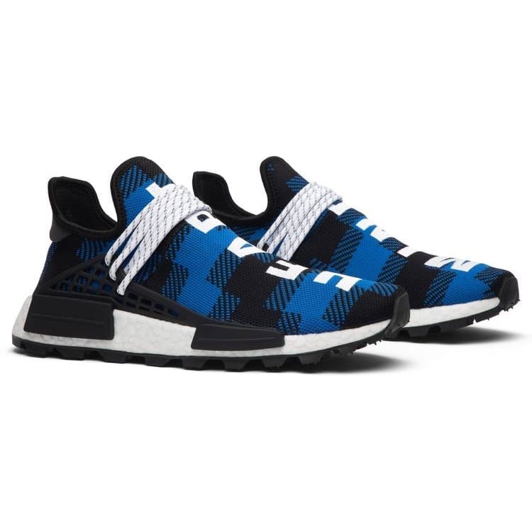 Adidas NMD x Pharrell Williams Human Race BBC Blue Plaid Adidas