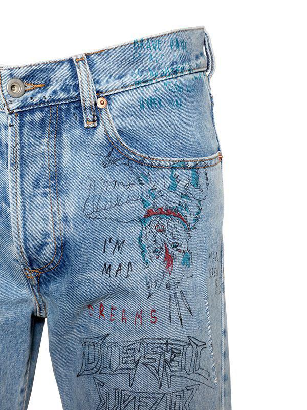 DIESEL Grafitti Denim Pants Diesel