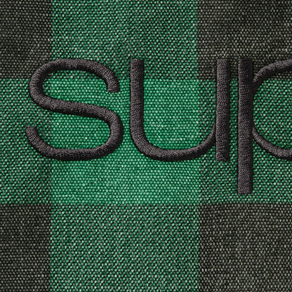 Supreme Faux Sherling Lined Bomber Jacket (FW25) Plaid Green